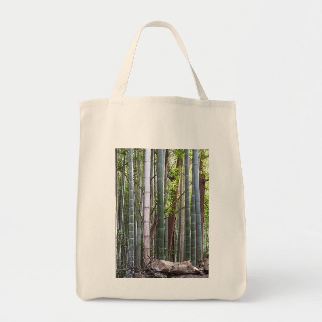 Japanese Giant Bamboo Forest, Sagano, Kyoto, Japan Tote Bag (Front)
