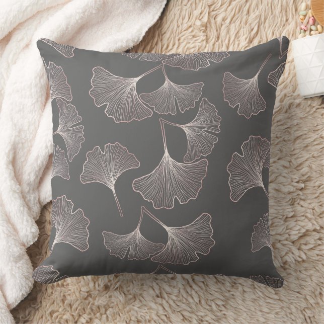Japanese Ginkgo Leaf Pattern Cushion (Blanket)