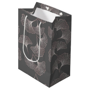 Japanese Ginkgo Leaf Pattern Medium Gift Bag