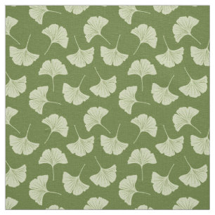 Japanese ginkgo leaves  fabric