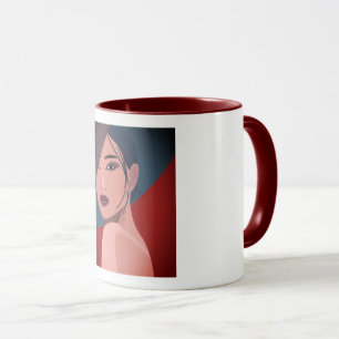 Japanese Girl – Elegant Modern Aesthetic Concept Mug