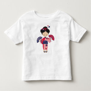 Japanese Girl, Japan, Cute Girl, Pink Kimono Toddler T-Shirt