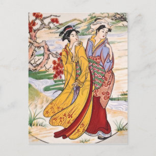 Japanese Girls Postcard