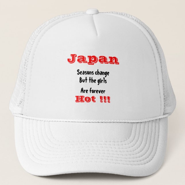 Japanese girls trucker hat (Front)