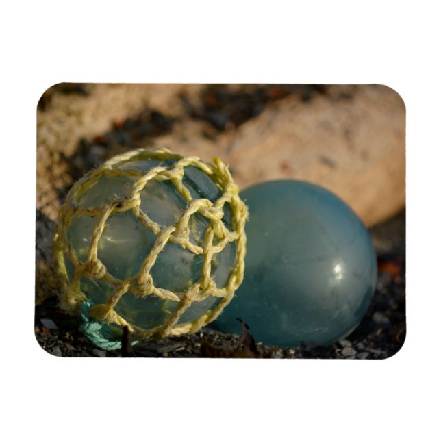 Japanese Glass Fishing Float Magnet (Horizontal)