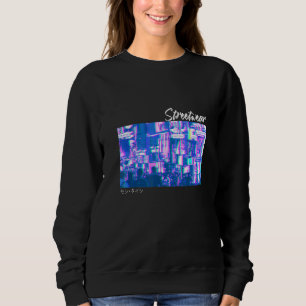 Japanese Glitch Cyberpunk Tokyo Streetwear Aesthet Sweatshirt