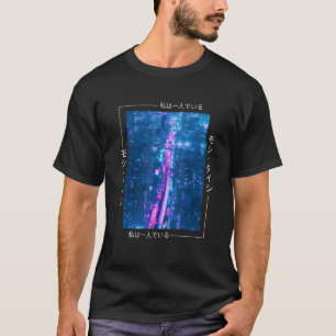 Japanese Glitch Cyberpunk Tokyo Streetwear Aesthet T-Shirt