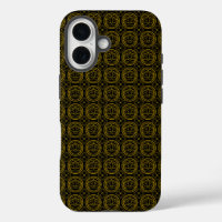 Japanese Gold & Black Hasu iPhone 16 Case
