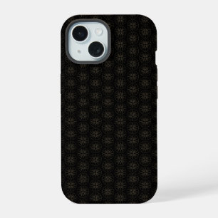 Japanese Gold & Black Pattern iPhone 15 Case