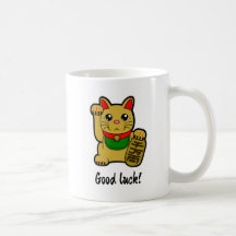 Japanese Golden Lucky Cat "Good Luck"