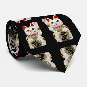 Japanese Good Luck Cat Tie