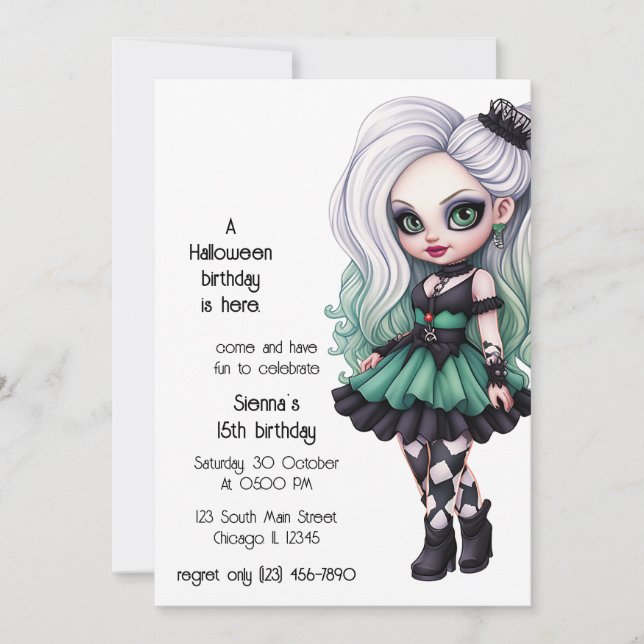 Japanese Gothic Invitation (Front)