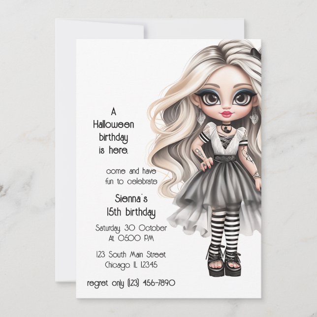 Japanese Gothic Invitation (Front)