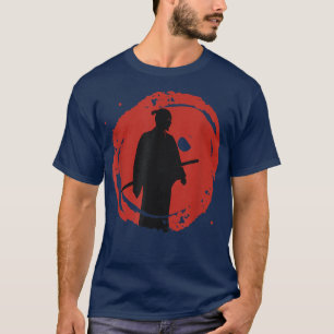 Japanese Graphic Martial Art Bloody Sunset Samurai T-Shirt