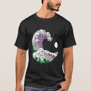 Japanese Great Wave Genderqueer Pride Gender Queer T-Shirt