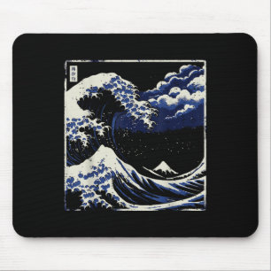 Japanese Great Wave Off Kanagawa Ukiyo-e Art Men W Mouse Pad