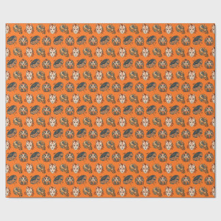 Japanese Halloween Yokai Pattern Wrapping Paper 