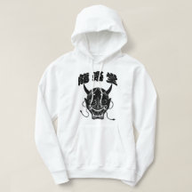 Japanese Hannya Mask Hooded Sweatshirt
