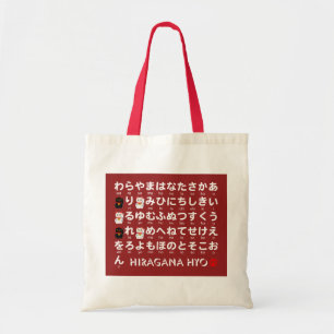 Japanese Hiragana table (Lucky Cat) Tote Bag