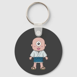 Japanese Hitotsume-kozo (One-Eyed Kid): Yokai Key Ring