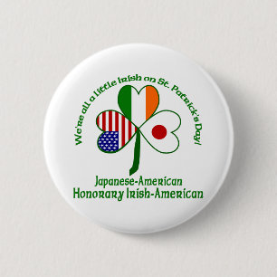 Japanese Honorary Irish 6 Cm Round Badge