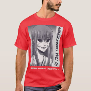 Japanese Horror Two Faces Yurei Bakemono Obake T-Shirt