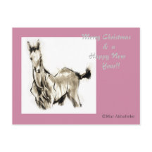 Japanese horse samurai art equestrian sumi