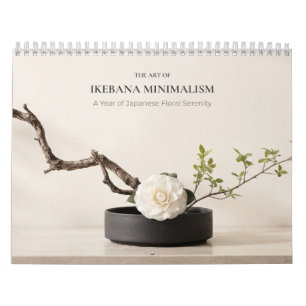 Japanese Ikebana Minimalist Calendar
