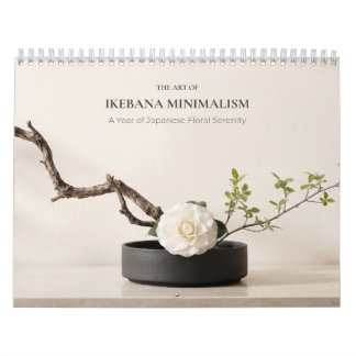 Japanese Ikebana Minimalist Calendar