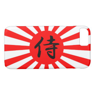 Japanese Imperial Flag with Samurai Kanji Symbol iPhone 8/7 Case