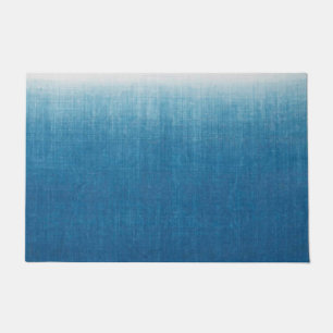 Japanese Indigo Dye Blue Gradation Throw Pillow Doormat