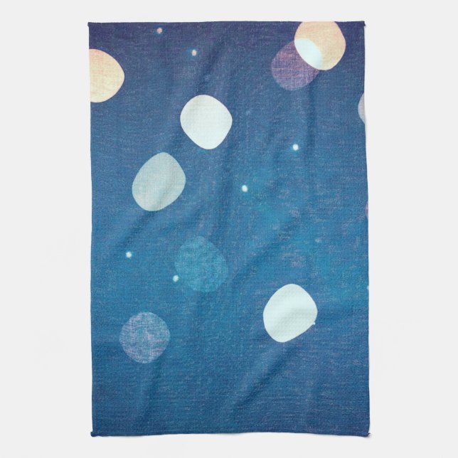 Japanese Indigo Dye Blue Tea Towel (Vertical)