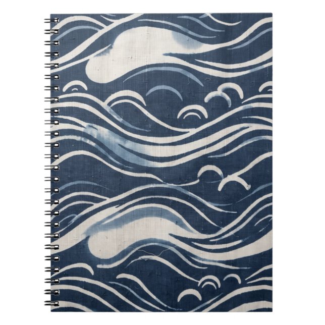 Japanese Indigo Textiles Notebook (Front)