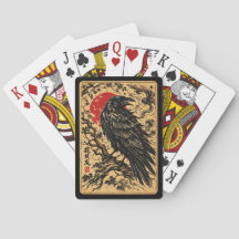 Japanese Inkbound Crow Playing Cards