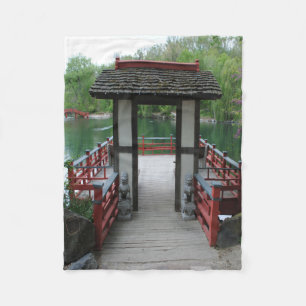 Japanese Inspiration Fleece Blanket