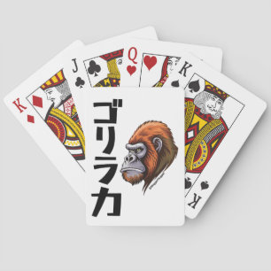 Japanese-Inspired Gorilla Strength Playing Cards