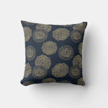 Japanese inspired pattern indigo & tan design 6