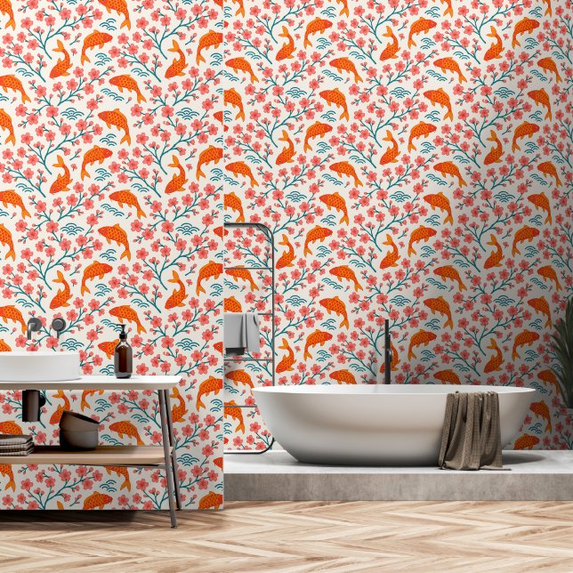 Japanese inspired  wallpaper (Bathroom)