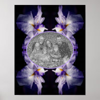 Japanese Iris Flower Frame Create Your Own Photo