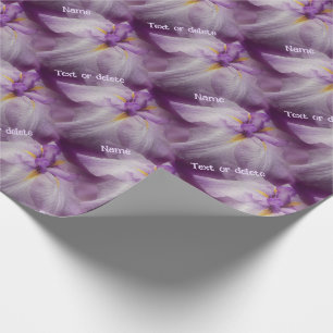 Japanese Iris Flower Nature Personalized Wrapping Paper