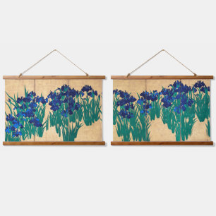 Japanese Irises, Ogata Kōrin Hanging Tapestry