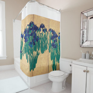 Japanese Irises, Ogata Kōrin Shower Curtain