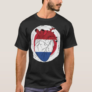 Japanese Japan Koningsdag Dutch Netherlands Heart T-Shirt