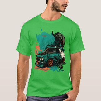 Japanese JDM Art Stylish Car Design girl T-Shirt