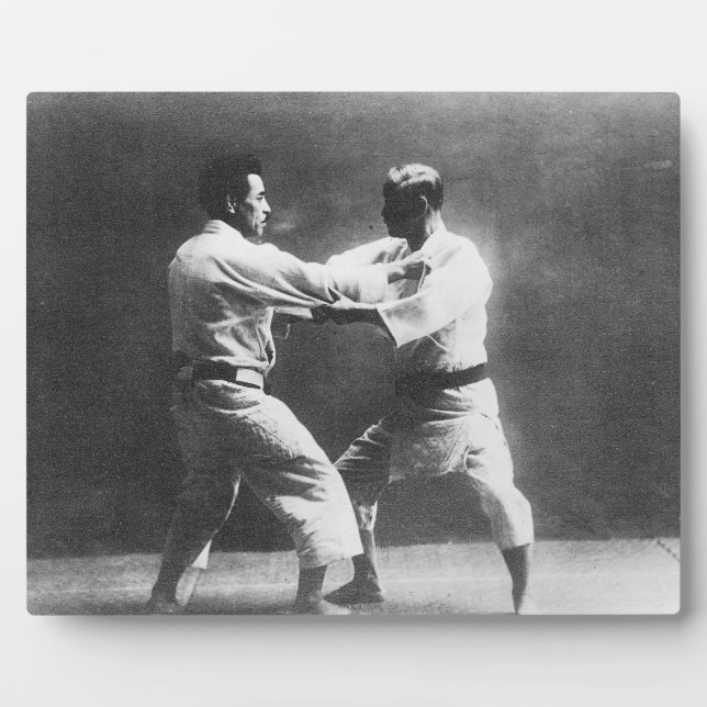 Japanese Judoka Jigoro Kano Kyuzo Mifue Judo Plaque (Front)