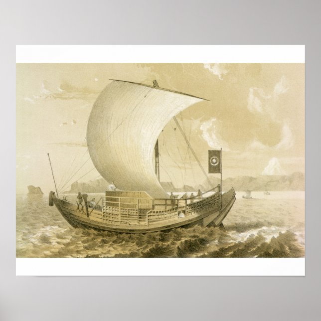 Japanese Junk, pub. by Sarony & Co., c.1856 (litho Poster (Front)