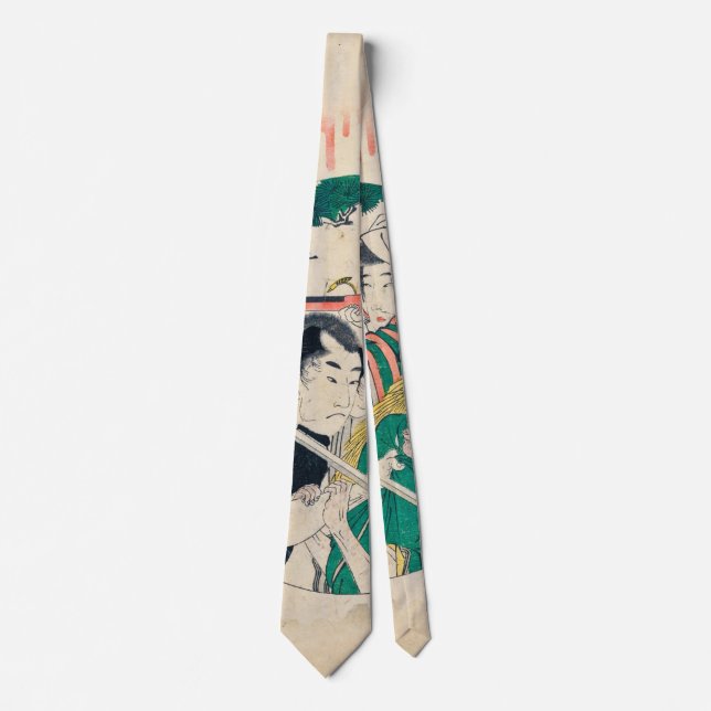 Japanese Kabuki Theatre Tie (Front)