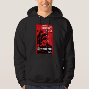 Japanese Kaiju Attack At Mount Fiji Hoodie