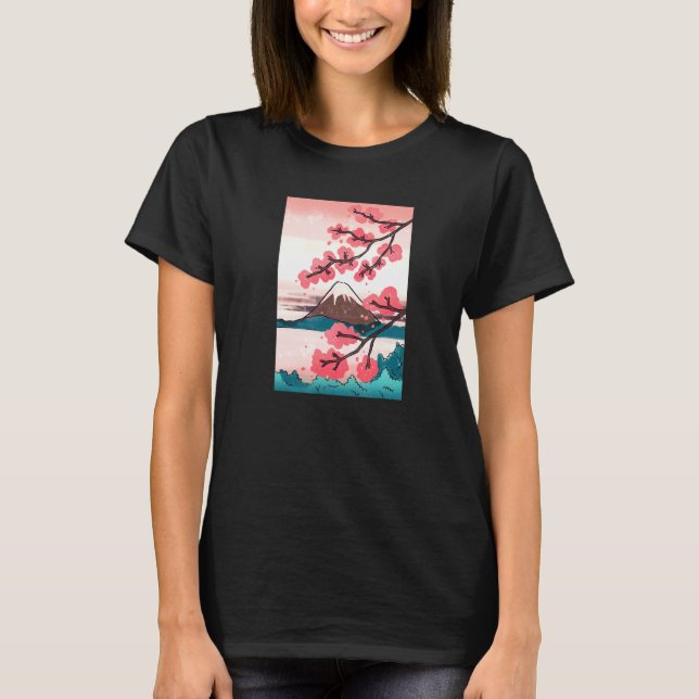 Japanese Kanji Cherry Blossom Tokio Japan Nature J T-Shirt (Front)