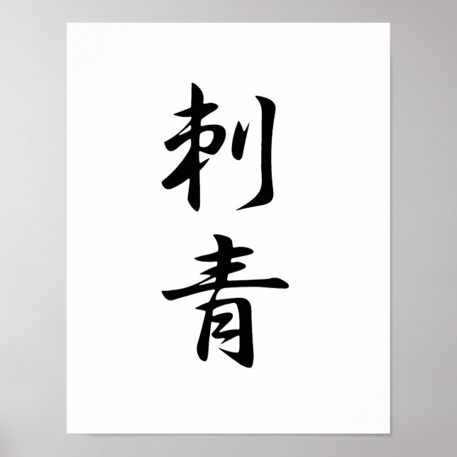 Japanese Kanji for Tattoo - Irezumi Poster (Front)